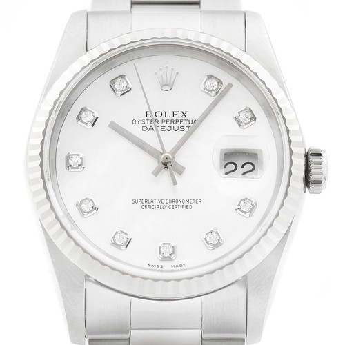Rolex datejust 18k gold - rolex,