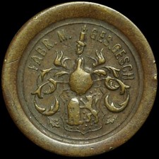 MEISSEN / SACHSEN: Unbekannte Marke. MOTIV "WAPPEN" - "FABR. M. GES. GESCH.".