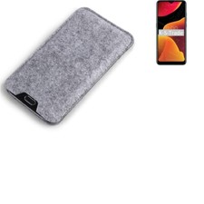 Filz Hülle für BQ Mobile BQ-6645L Element grau Sleeve Case Tasche Schutz Hüll