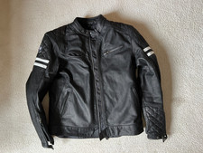 Merlin Hixon Motorrad-Lederjacke, Größe XL, schwarz inkl. Rückenprotektor