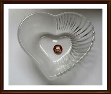 Glasschale in Herzform Waltherglas Elora Herzschale Satiniert