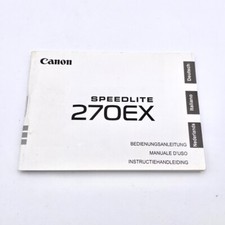 Canon Speedlite 270EX | Bedienungsanleitung