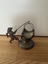 Vietnam - 900 Silber - Teesieb „Fischer mit Netz” (alt, vintage)