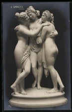 Ansichtskarte Plastik Die Drei Grazien von Canova 