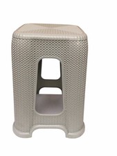 Kunststoff Rattan Optik Hocker Sitzhocker  Badhocker bis120kg Höhe:ca.46cm