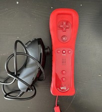 Original Nintendo Wii Remote Motion Plus Inside mit NunChuck und Hülle