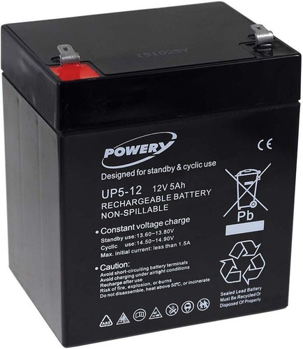 Powery blei gel akku - powery, up5-12