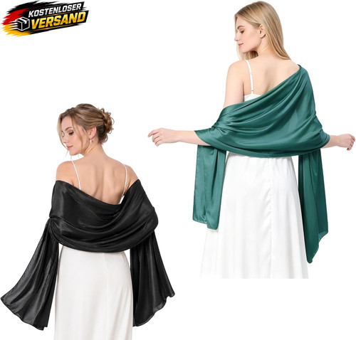 Abendkleid stola set aus - abendkleid,