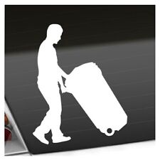 Müllmann Tonne Figur Aufkleber Sticker 25 Farben Neon Matt