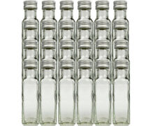 48 Maraska 100 ml leere Glasflaschen Maraska Likörflaschen Flasche Eckig Silber