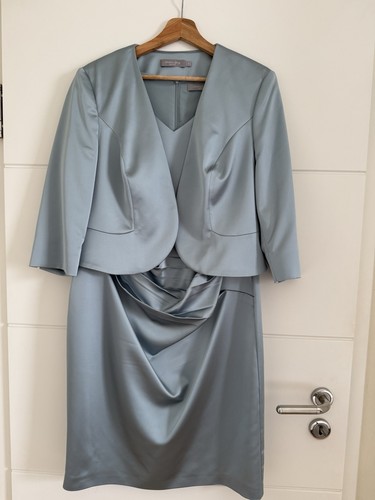Satin etuikleid mit bolero - etuikleid, in