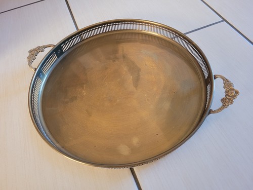 Vintage messingtablett cm - vintage,