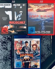 Ricochet/Deep Rising /Buckaroo Banzai/3 Blu Ray/Uncut/Deutsch/Englisch !!!!