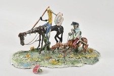 N92Q14- Keramik Figurengruppe Lo Scricciolo signiert A. Colombo um 1940 