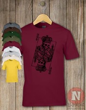 Grunge Skelett Spielkarte T-Shirt Tattoo Festival Kleidung Coole Tee