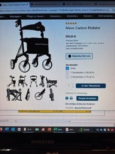 Alevo Carbon Rollator Top