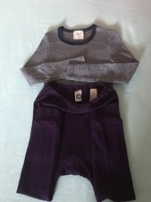 Set 2er Wolle&Seide Shirt Hose Gr.92/98