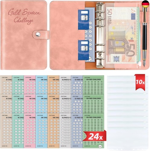 Geld sparen challenge buch mit - challenge,