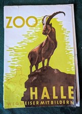 Wegweiser 50 Jahre Zoo Halle mit Original-Eintrittskarte