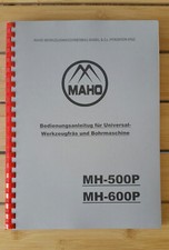 MAHO, MH-500/600P, Betriebsanleitung,  Frasmaschinen, Deckel.