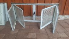 Stahl Kellerfenster 90x40, zweiflügelig, grau pulverbeschichtet, 6 Stück