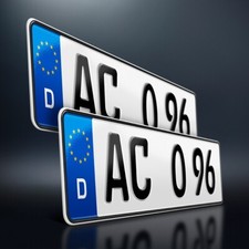 2 Kfz Kennzeichen | 440 x 110