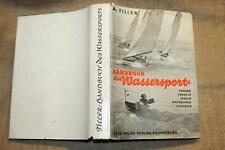 Fachbuch Bootsport Motorboot Bootsbau Segelboot Ruderboot 60 Risse Baupläne 1955