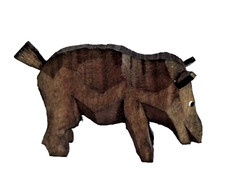 Wildschwein geschnitzt