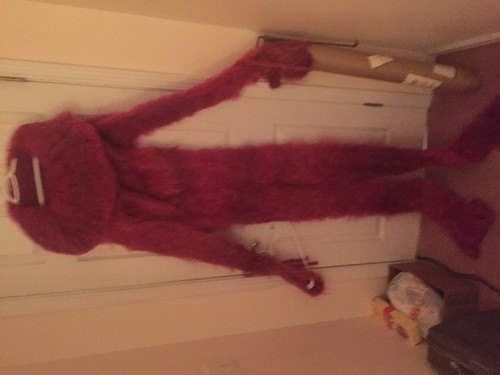 Large silky soft red mohair - silky,
