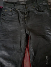 Leder Hose Herren Motorad Hose Gr. 30 von TSCHUL Rindsleder