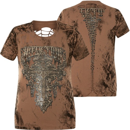 Affliction damen shirt - damen, t-shirt
