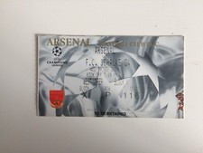 Arsenal gegen Schalke Highbury Champions League GruppeC 19.09.01 Ticket 3-2 Sieg Henry
