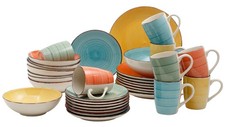 MY HOME Kombiservice Geschirr-Set, Service Verceia 32-tlg 8 Personen, Steinzeug