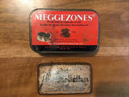 Alte kleine blechdosen - kleine,