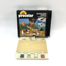 Prosolar Windmotor Modellbaukasten | Holzbausatz | Vintage Modellbau Rarität
