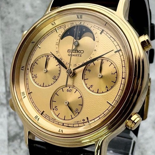 Seiko 7a48 702a mondphase - seiko,