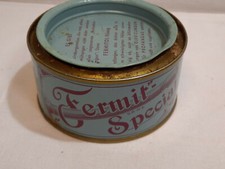 Reklame Blechdose Fermit Special  D.R.W.Z. Dichtungspaste m. Inhalt Klempner Gas