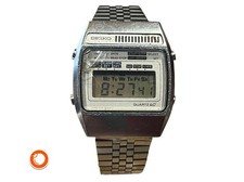 1979er Seiko Chronograph Digital A159 - 5009G  HAU funktion ok kl.Sprung im Glas