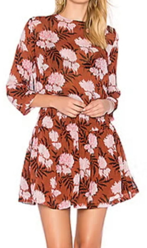 Kleid ganni 38 floral - kleid,