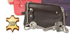 Rinaldo® Leder-Schlüsseltasche mit 2 Schlüsselkettenund zweiter Tasche