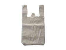 Hemdchentragetaschen - Tüten 11my Plastiktüten Tragetaschen - 25x12x45cm - Weiß