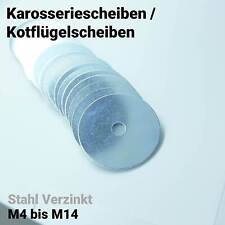 Karosseriescheiben Stahl Verzinkt - Kotflügelscheiben Unterlegscheiben M4 - M14