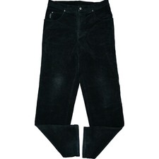 PIONIER 98 L34 Jeans Hose Schwarz Herren Sportive Cord stretch Straight Leg W33