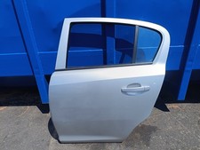 Opel Corsa D 5 Türer Tür Hinten Links Silber Z157