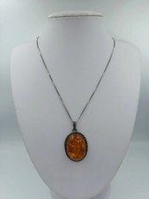 Silberkette mit Bernstein