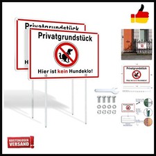 2x Schilder Hunde Verboten