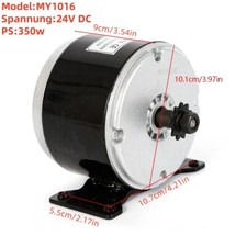 24V 350W Magnetmotor MY1016 Bürste Elektromotor für Fahrrad Scooter Cast Iron DE