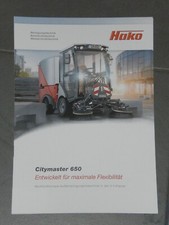 HAKO Citymaster 650 Geräteträger, Fahrzeug Prospekt ( 8565 )
