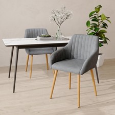 Esszimmerstühle 2er Set Samt