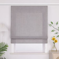 Raffrollo mit Klettband Landhaus Raffgardine Küche Gardinen Transparent Modern